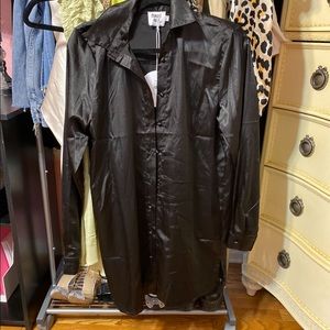 Princess Polly black silk dress